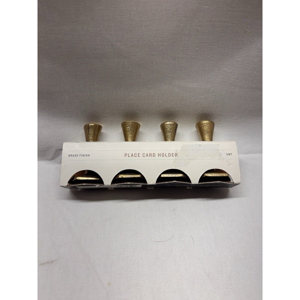 Hearth & Hand Magnolia Brass Place Card Holders Set of 4 NWT Target